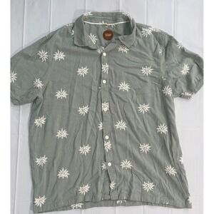 Common People mens shirt Floral Sage size XL